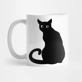 Cat Black Mug